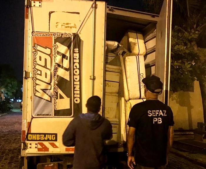SEFAZ-PB faz blitz na PRF de Mata Redonda e apreende mercadorias com irregularidades