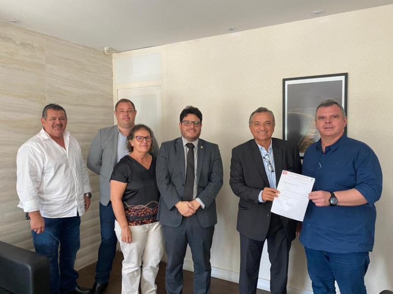 Diretoria do Sindifisco-PB se reuniu com secretários Marialvo Laureano e Bruno Frade