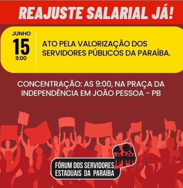 Reajuste Já: ato pela valorização dos servidores 